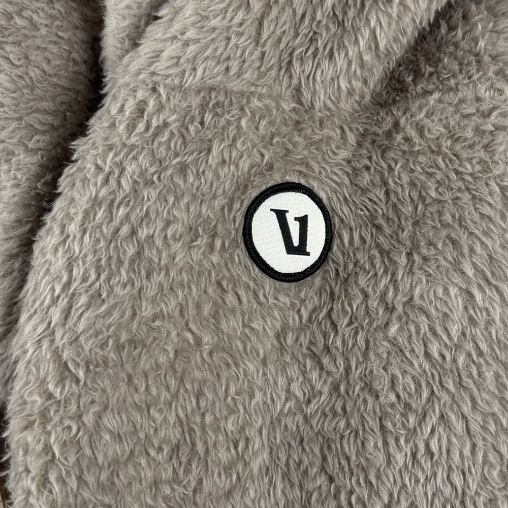 Vuori Women's Cozy Sherpa Full Zip Fleece Jacket Tan Medium VW530 - Picture 12 of 14